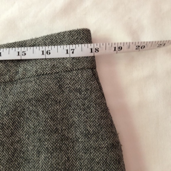 J. Crew chevron wool blend A-line skirt - Picture 6 of 8